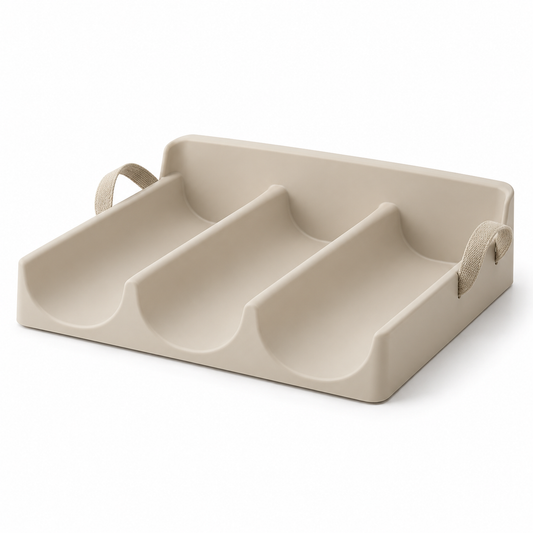 Three-Channel Rolled Towel Organizer