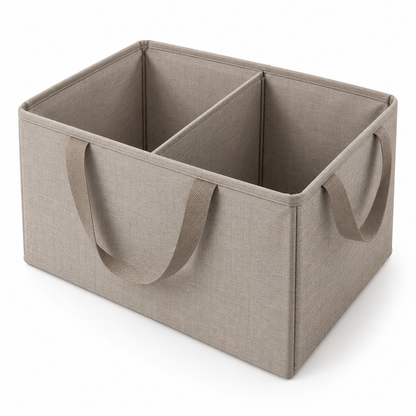 Folding Laundry Basket with Removable Divider
